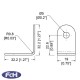 2 Hole L Bracket - 32.2mm x 19mm - Pack of 4